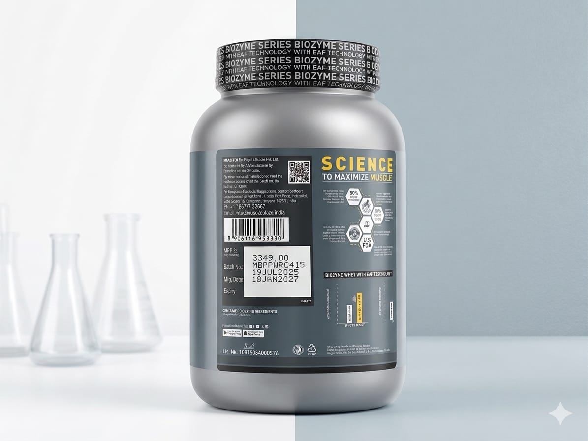 MuscleBlaze Biozyme Performance Whey Protein 1kg